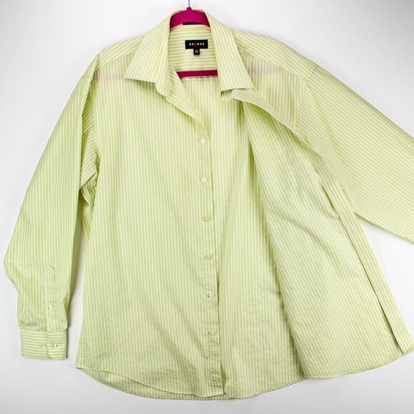 Striped Long Sleeve Button-Up Men's 17 36/37 No-Iron Buisness Casual | Axcess - Picture 6 of 11